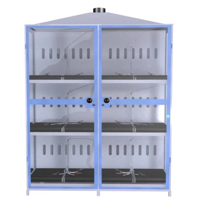 Шкаф для аккумуляторов ШМА-06-03 исп2 1340x810x1850 мм Синий