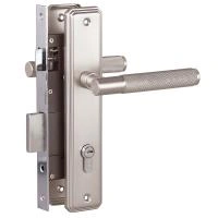 БУЛАТ ЗВ4-1.02.08 ФЕРОНА матовый никель 5 перф.кл. Замок врезной с/руч (12)