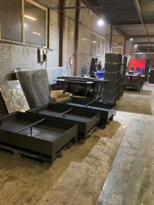 Поддон для хранения 2-х бочек ПМДБ-02-3 1200x800x385 мм Черный