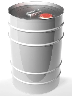 Бочка металл 27л. цилиндр, с ребром жесткости, с крышкой берикап 57мм, арт.: БМ 27 с ребром, код: 23792