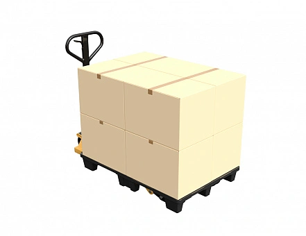 Легкий перфорированный пластиковый поддон 1200х800 на ножках