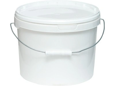 Ведро п/п 11л. круглое, с белой крышкой, с ручкой металл цв. (Ведро п/п 11л. круглое, с белой крышкой, с ручкой металл цв. ), арт. ВП 11А, код: 28098