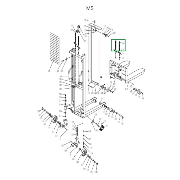Цепь гидроузла  для MS1516