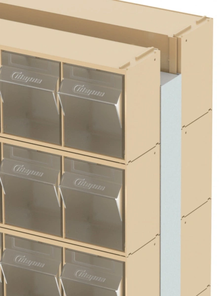 Стойка бежевая двусторонняя напольная Стелла-техник 406-00-00-10-B