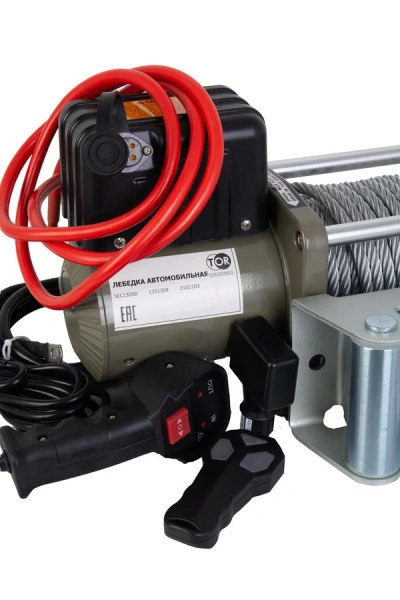 Лебедка автомобильная TOR ЛА SEC13000 г/п 5897 кг 28 м 12V