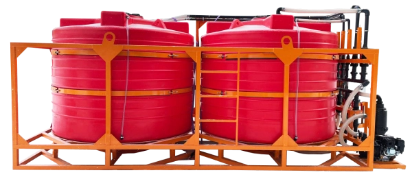 Мобильный растворный узел 3" 12000 л (2х6000 л) 