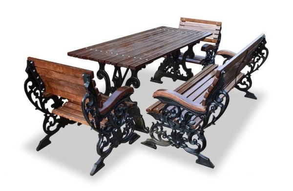 Комплект садовой мебели чугунный «Флора» 1,8 м