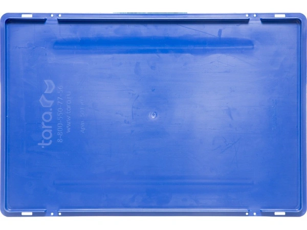 Крышка п/п 600х400 для ящиков цв. синий  (Крышка п/п 600х400 для ящиков цв. синий ), арт. 501 KLT, код: 29431