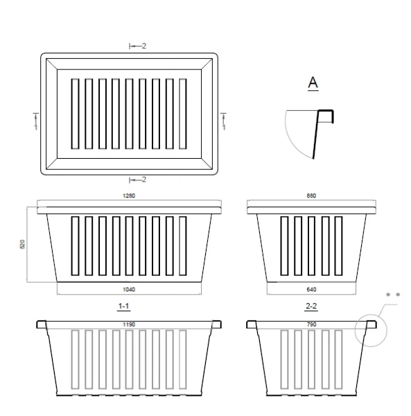Емкость для разведения рыбы 440л
