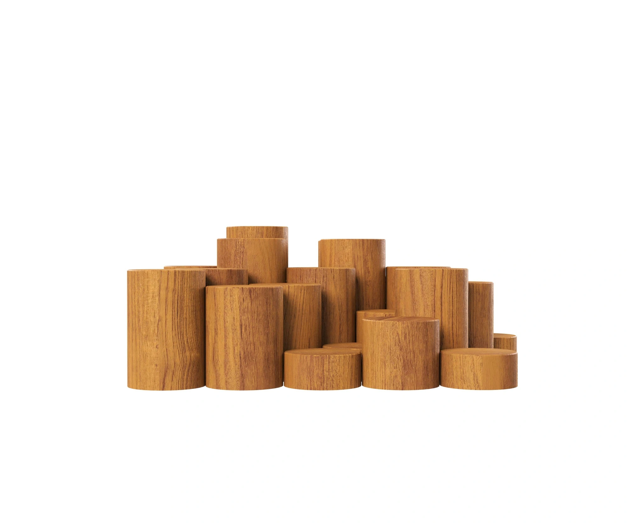 Пирамида из бревен HARDWOOD «Камызяк»