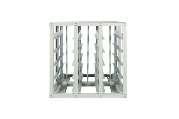 Стеллаж с направляющими мобильный, двусторонний, Стелла-техник V3-30-150-И 30 ячеек, грузоподъемность 400кг