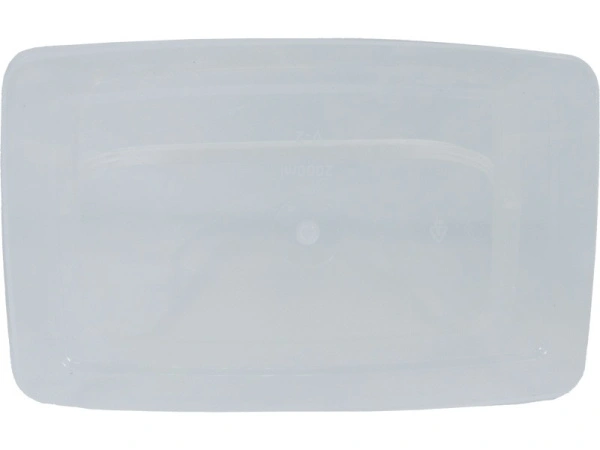 Ведро п/п 2л. прямоугольное, с прозрачной крышкой, код: 33221