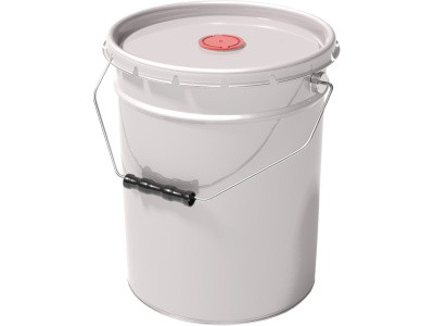 Ведро металл 20л. с крышкой-корона берикап 57мм, арт. ВМк 20б берикап 57мм, код: 25555