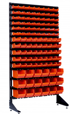 Стеллаж с пластиковыми ящиками 1801-6/5/3 K